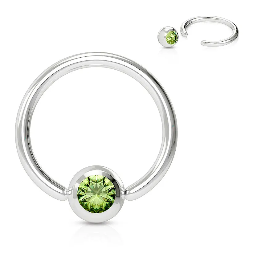 16g Classic Gem Captive Bead Body Jewellery