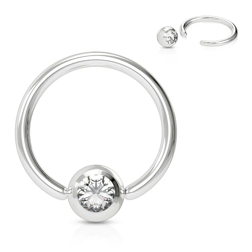 16g Classic Gem Captive Bead Body Jewellery