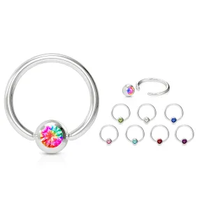 16g Classic Gem Captive Bead Body Jewellery