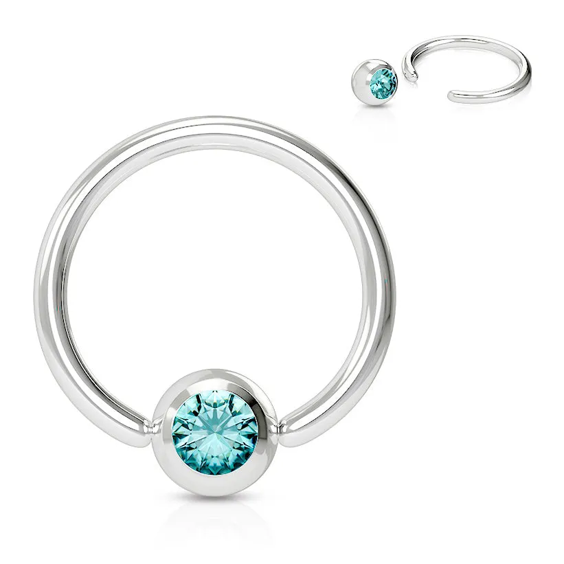16g Classic Gem Captive Bead Body Jewellery
