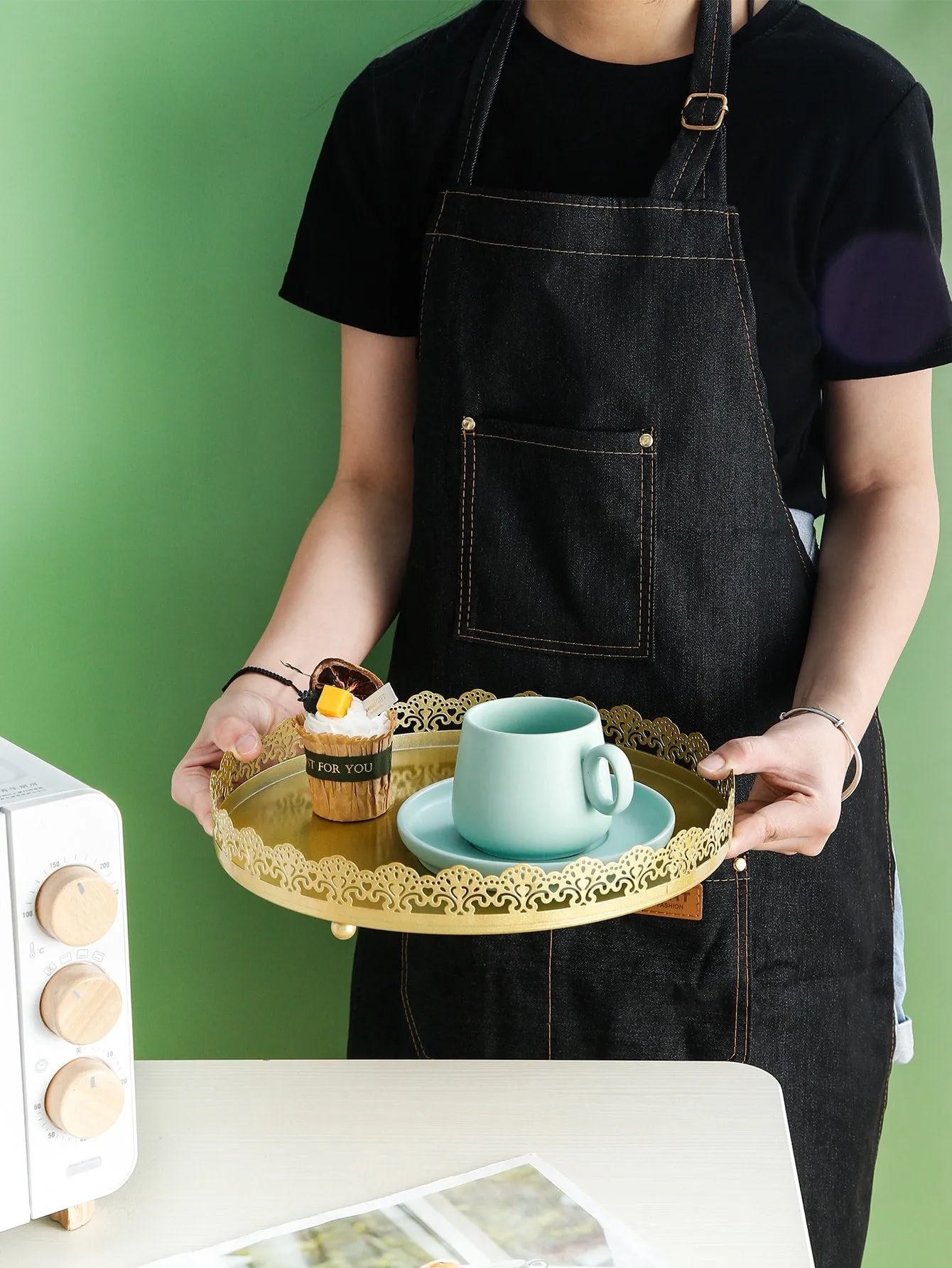 1pc Denim Fabric Apron