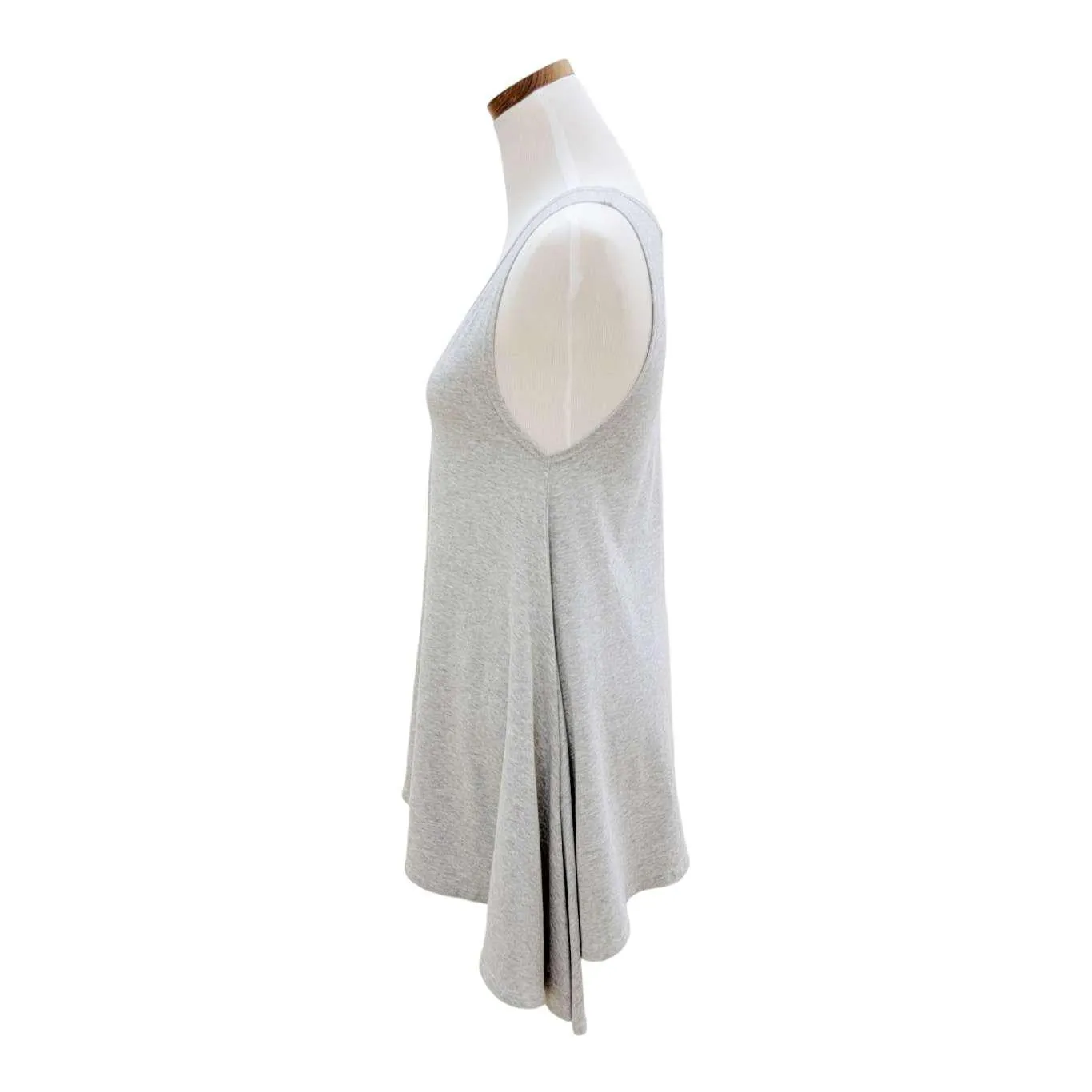 (20% Off) Tunic - Heather Smoke Gray Breezy Sleeveless Tunic (Size S Only) by Texture Clothing