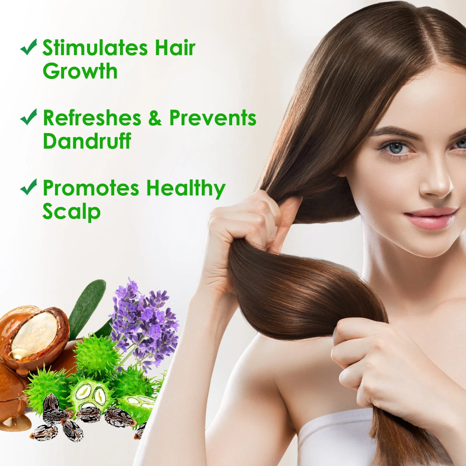 Aliver 3-IN-1 Black Castor Oil With Lavender & Argan Oil