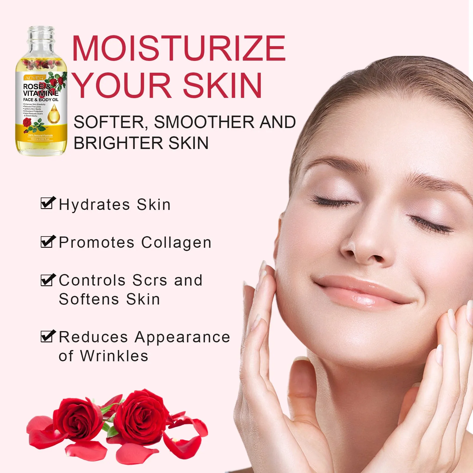 ALIVER Rose Vitamin E Oil 60ml