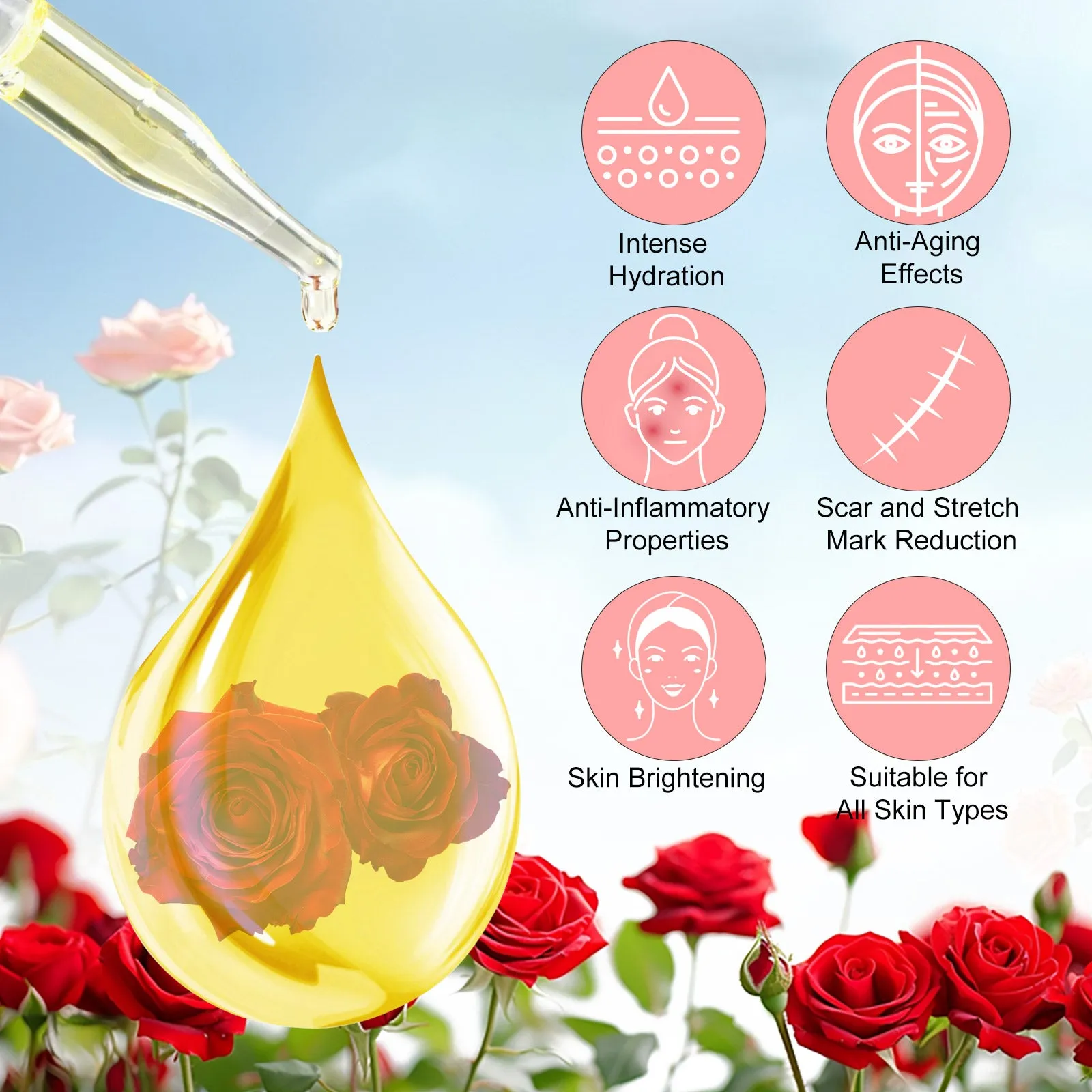 ALIVER Rose Vitamin E Oil 60ml
