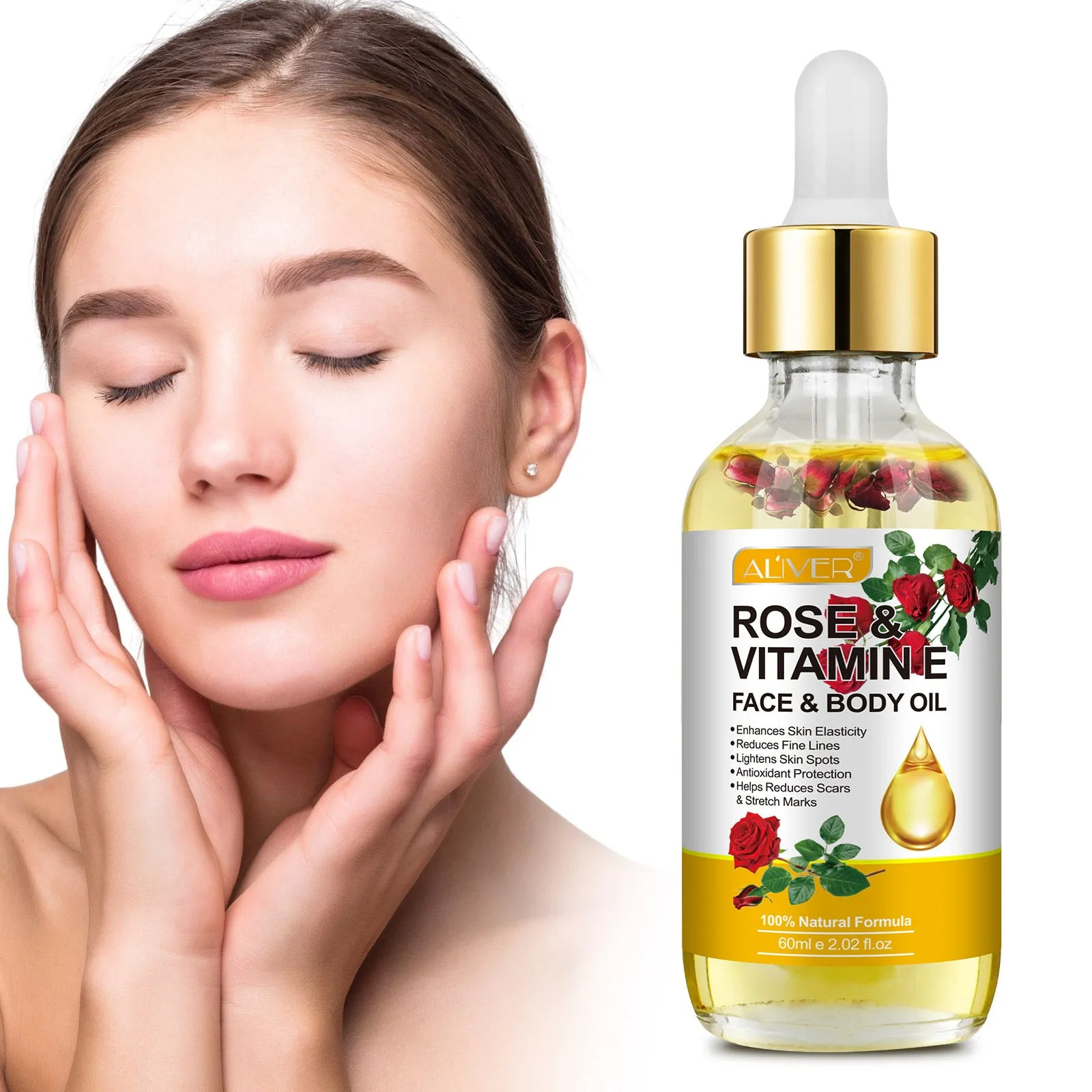 ALIVER Rose Vitamin E Oil 60ml