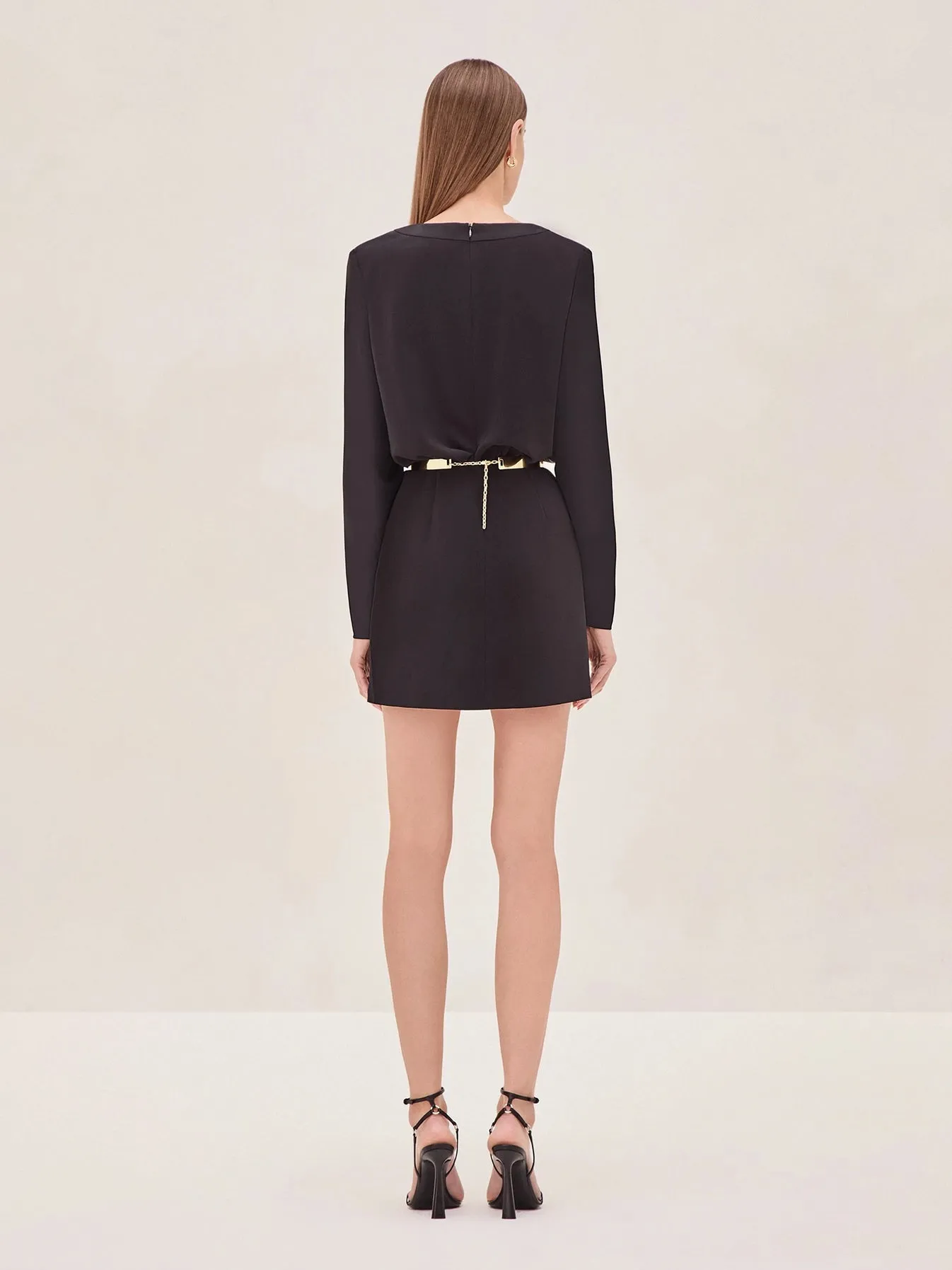 Almochi Morci Black Longsleeve Dress