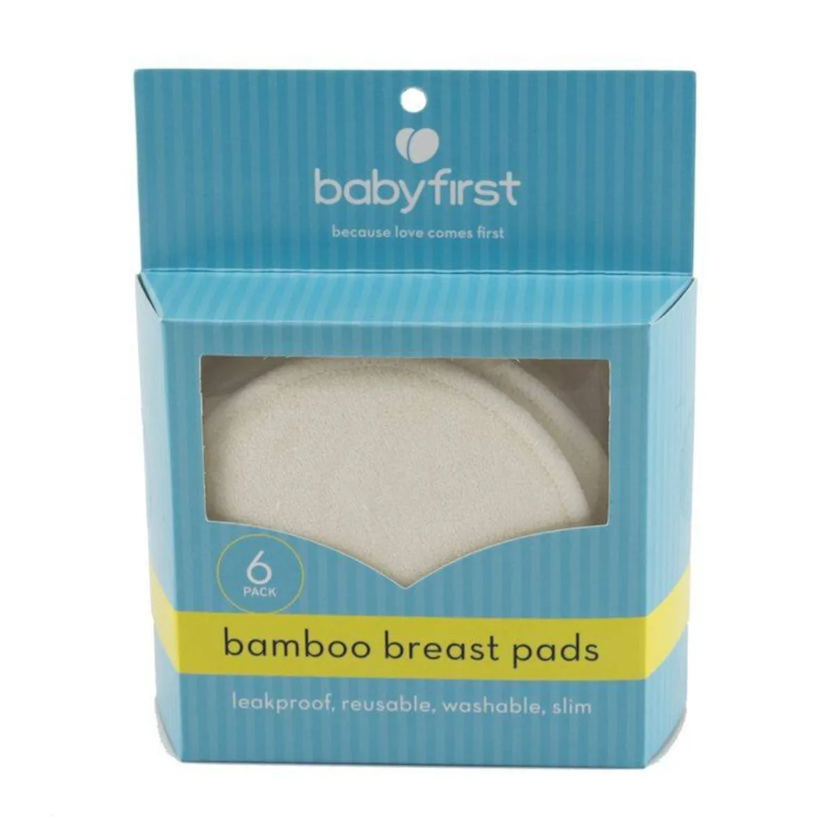 Baby First Bamboo Breast Pads - 6 Pack