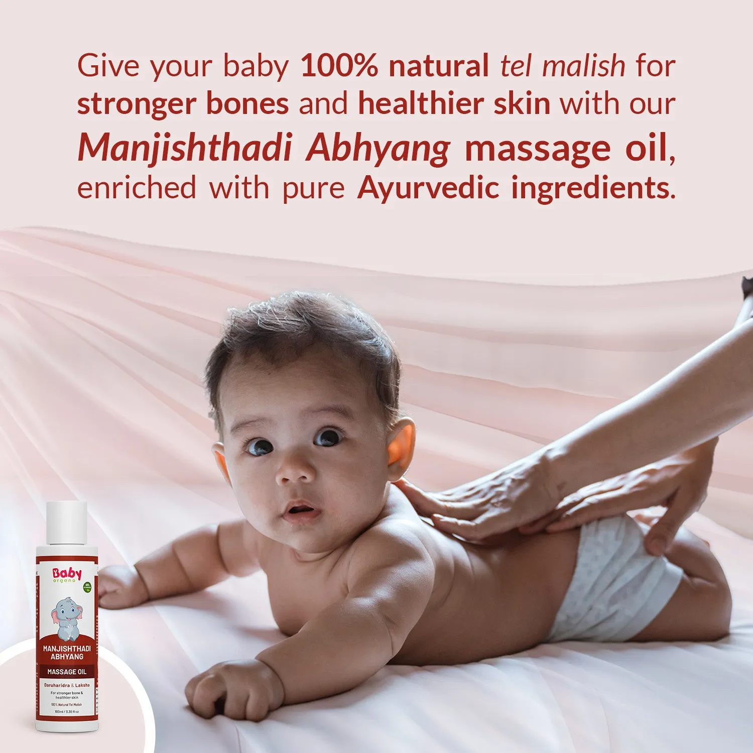 BabyOrgano Manjishthadi Abhyang Baby Massage Oil 100 ml