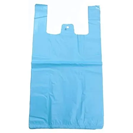 Blue Recycled Vest Carriers - 100 Count