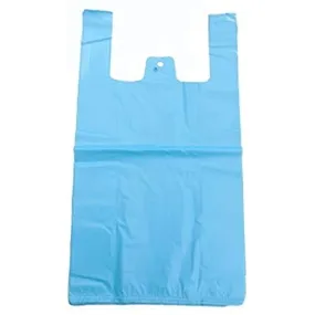 Blue Recycled Vest Carriers - 100 Count