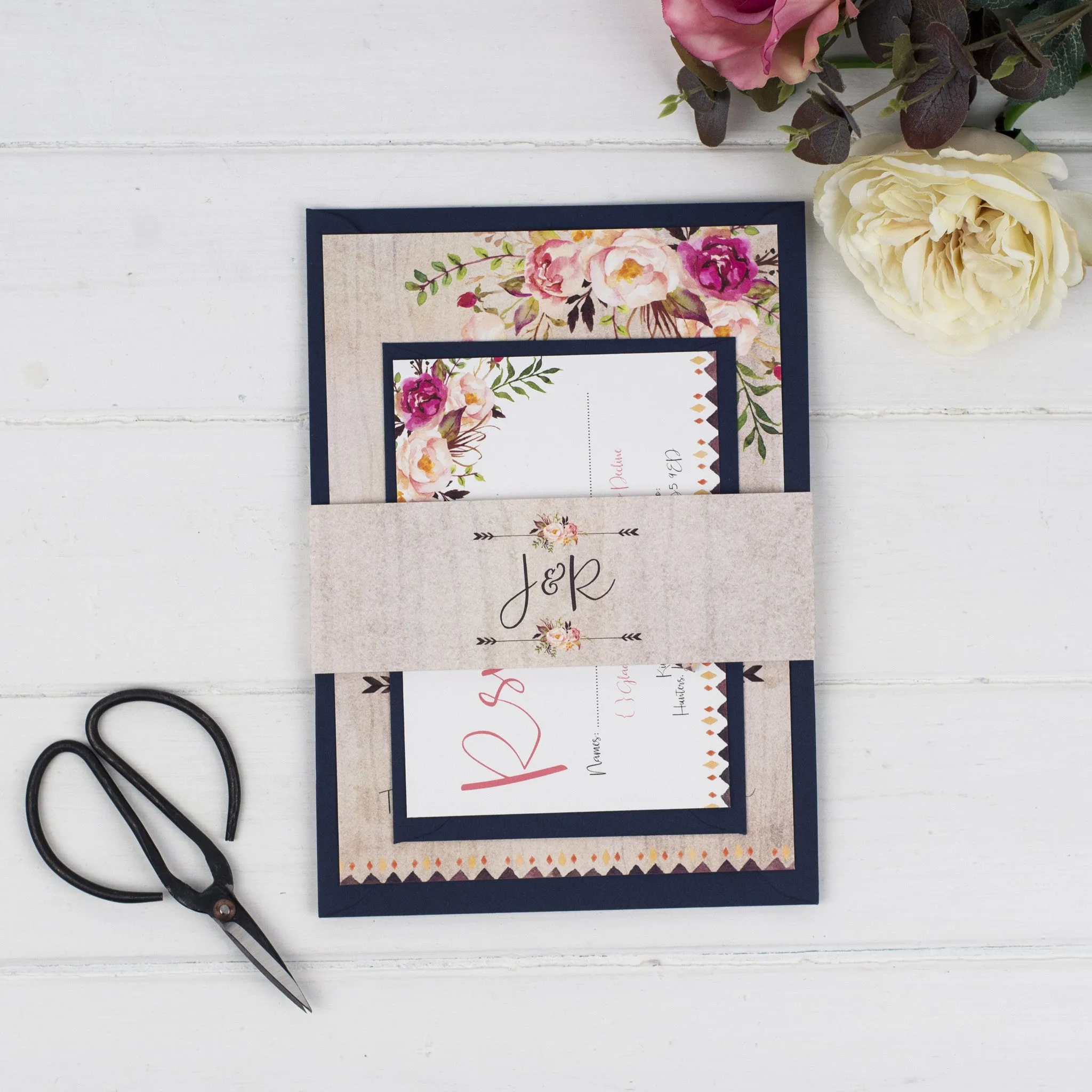 Boho Floral Belly Band