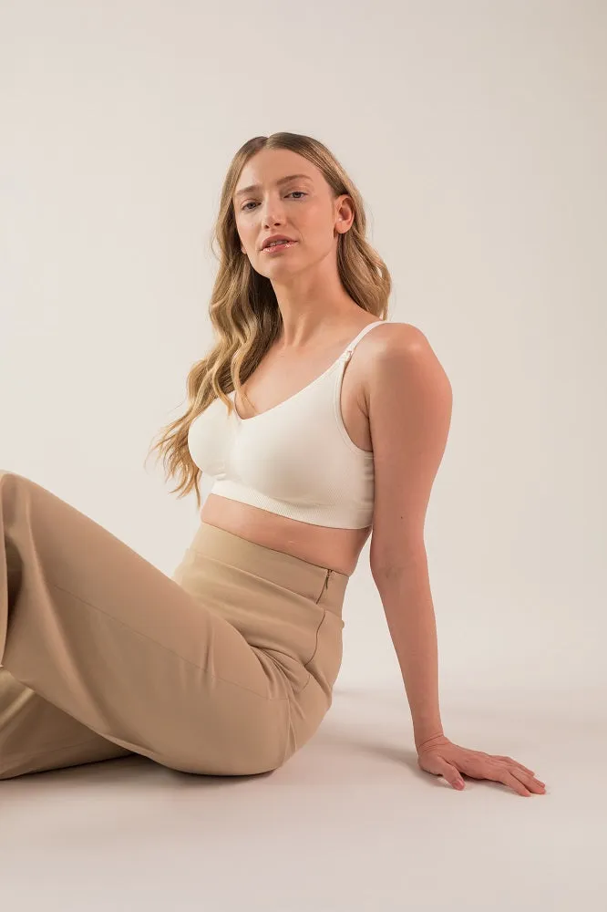 Bravado Designs Body Silk Seamless Full Cup Nursing Bra - Antique White