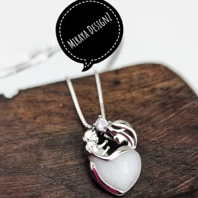 Breast Milk Heart Necklace - Custom Order