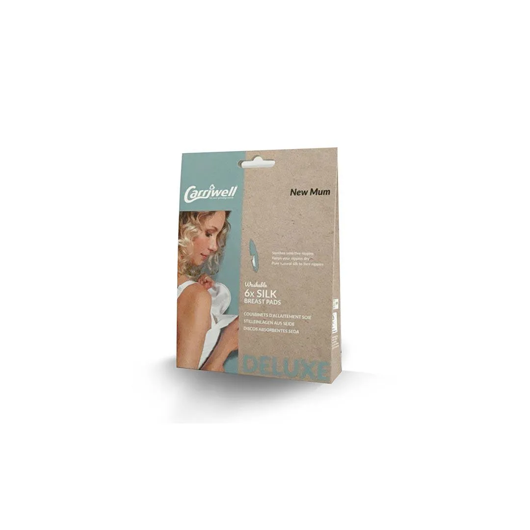 Carriwell Silk Breast Pads - White - 6 Pack