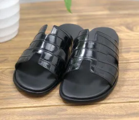 Crocodile Shoes Genuine Crocodile Belly Leather Mens Slipper