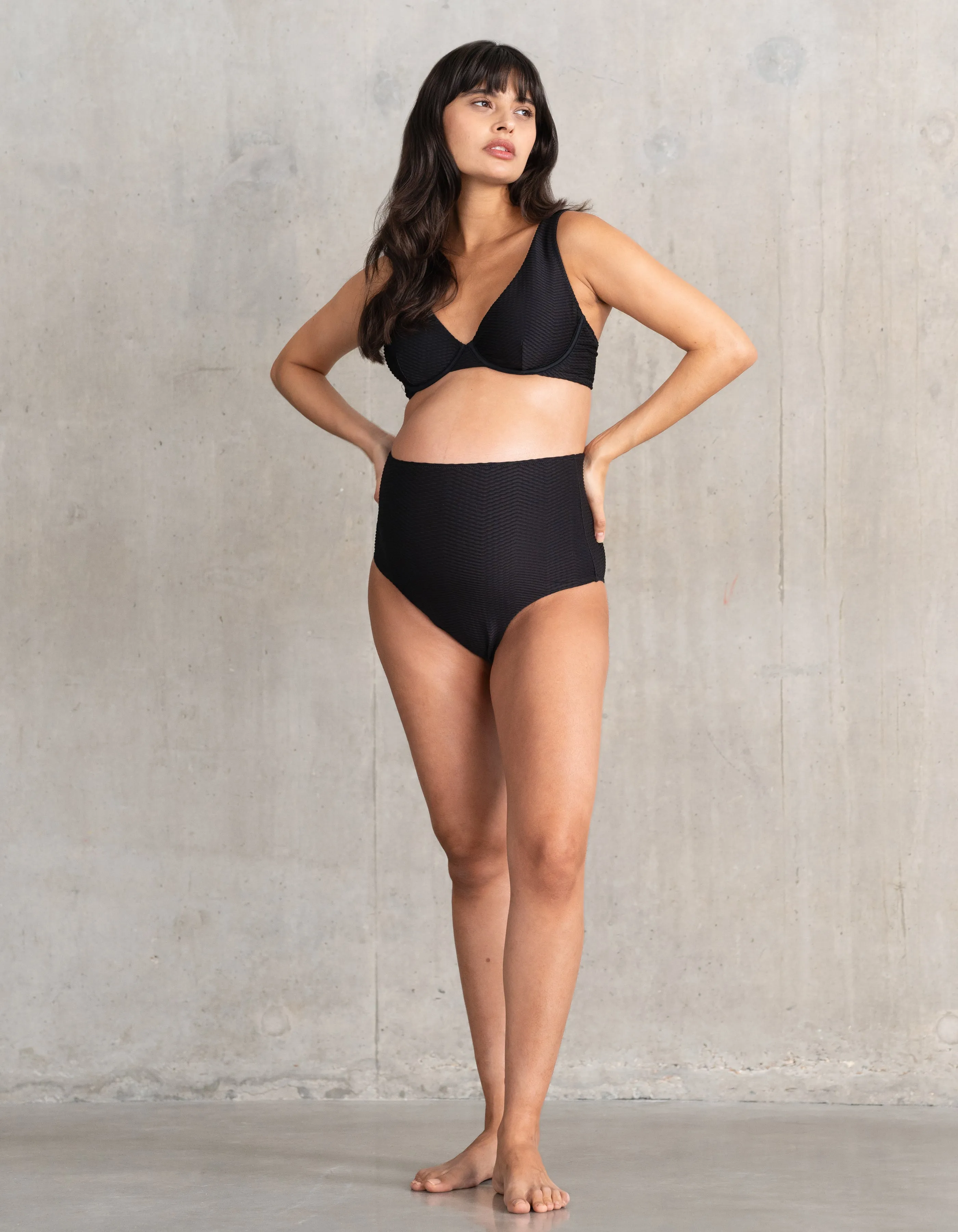 Cupped Flexi-Wire Maternity Bikini Top