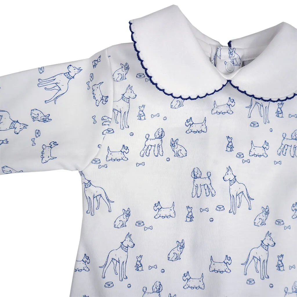 Dogs Pima Cotton Footie Pajamas