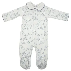 Dogs Pima Cotton Footie Pajamas