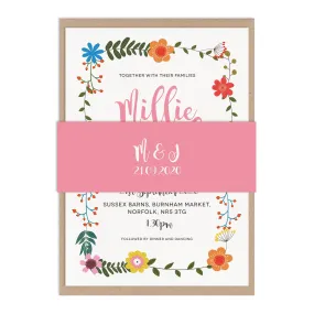 Floral Border Belly Band