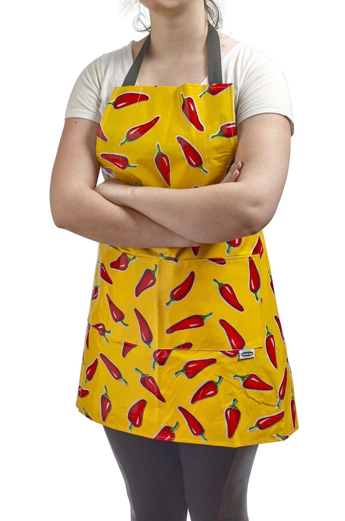 Freckled Sage Aprons Camo, Chilis, and Faux Bois Collection