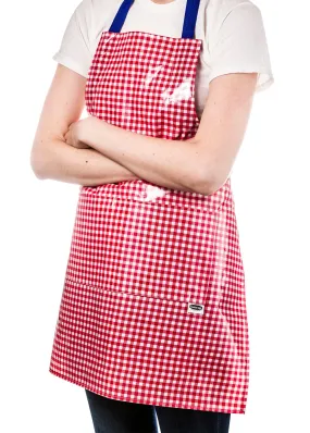 Freckled Sage Aprons in Red Gingham