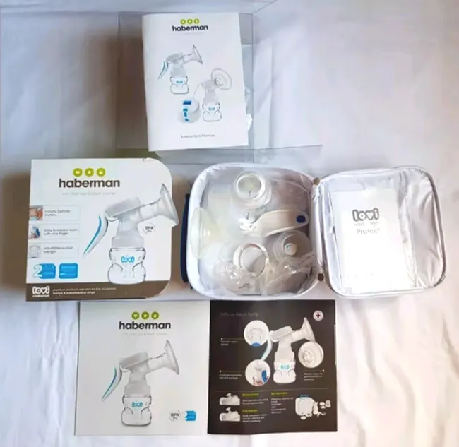 Haberman Lovi Manual Breast Pump 2 Phase Rhythm With Adjustable Suction Strength