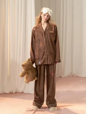 Illustration Brown Loose Pajamas