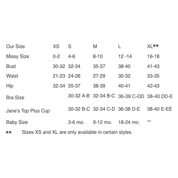 JANE PLUS CUP Organic Cotton Bra Top & Nursing Bra (Grown & Made in USA)
