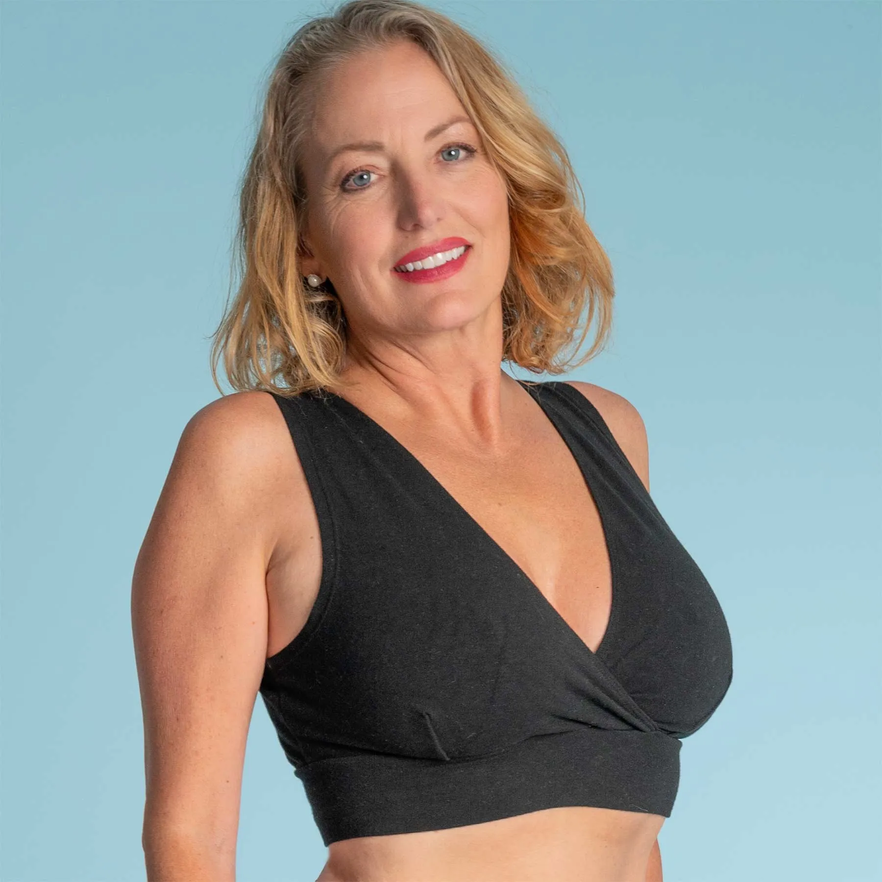 JANE PLUS CUP Organic Cotton Bra Top & Nursing Bra (Grown & Made in USA)