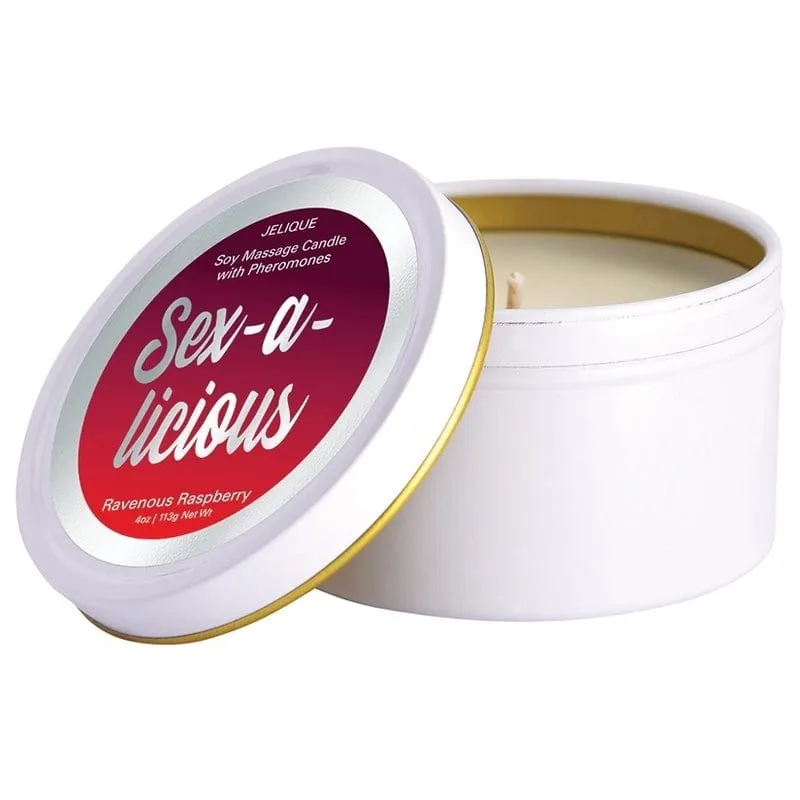 Jelique Sex-A-Licious Ravenous Raspberry  Massage Candle