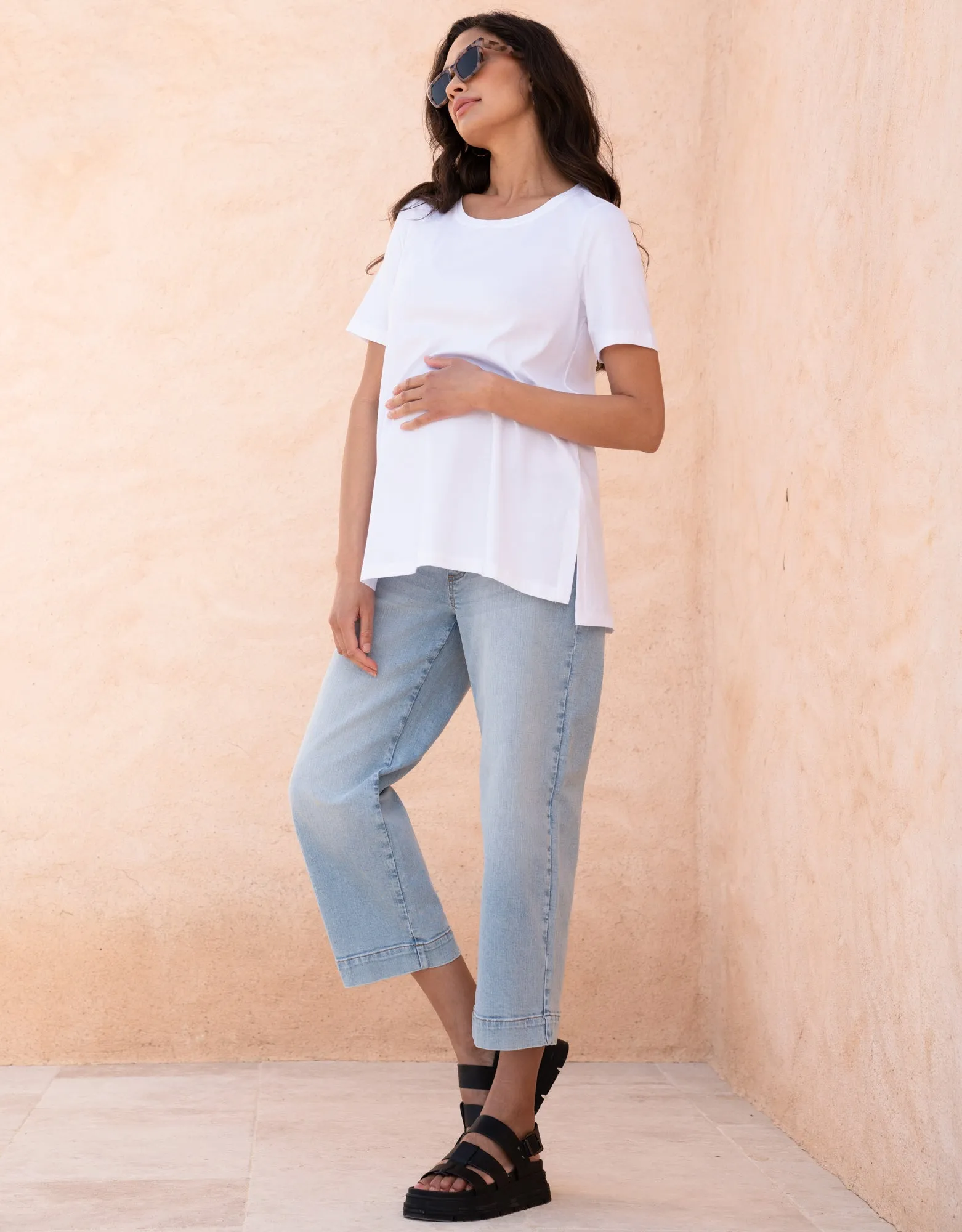 Jersey Short Sleeve Maternity T-Shirt