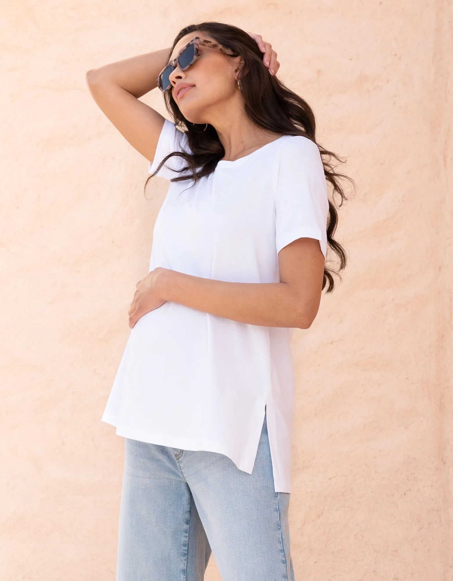 Jersey Short Sleeve Maternity T-Shirt