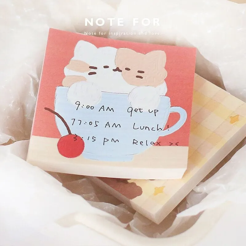 Kawaii Lovely Bear Milk Rabbit Memo Pads