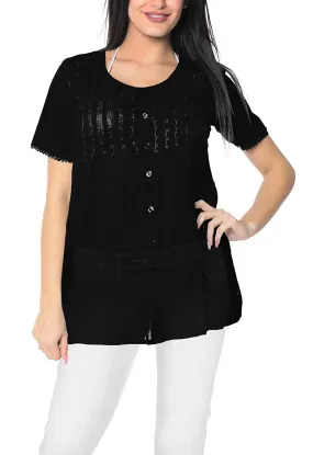 LA LEELA Coverup Beach Bikini wear Swimsuit Kaftans Dress Women Embroidery