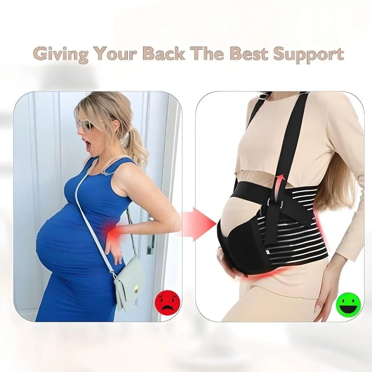 MaterniCare Belly Bands Maternity Belt Pregnancy Support With Straps