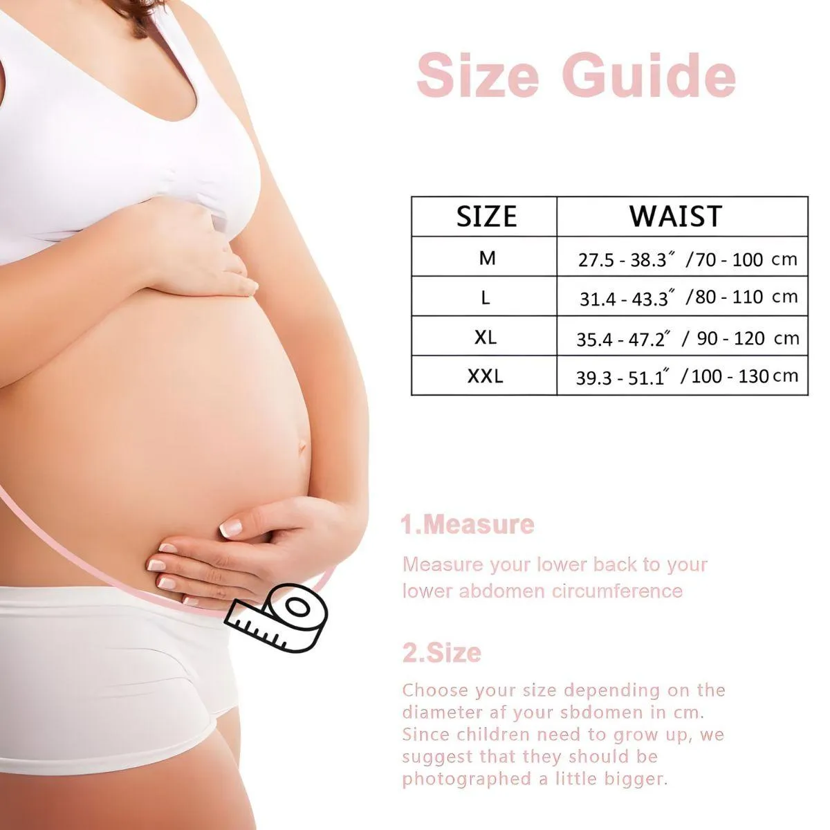 MaterniCare Belly Bands Maternity Belt Pregnancy Support With Straps
