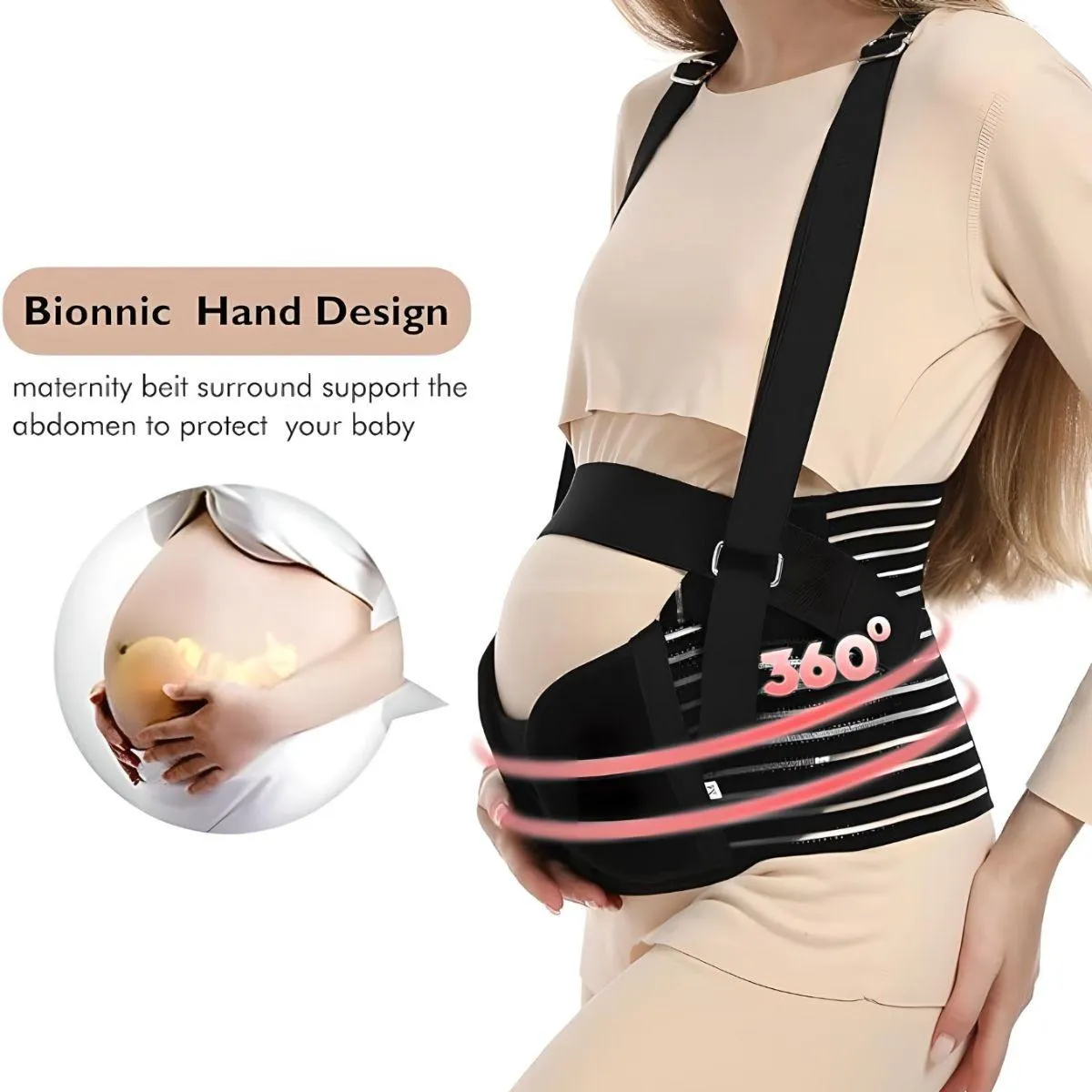 MaterniCare Belly Bands Maternity Belt Pregnancy Support With Straps