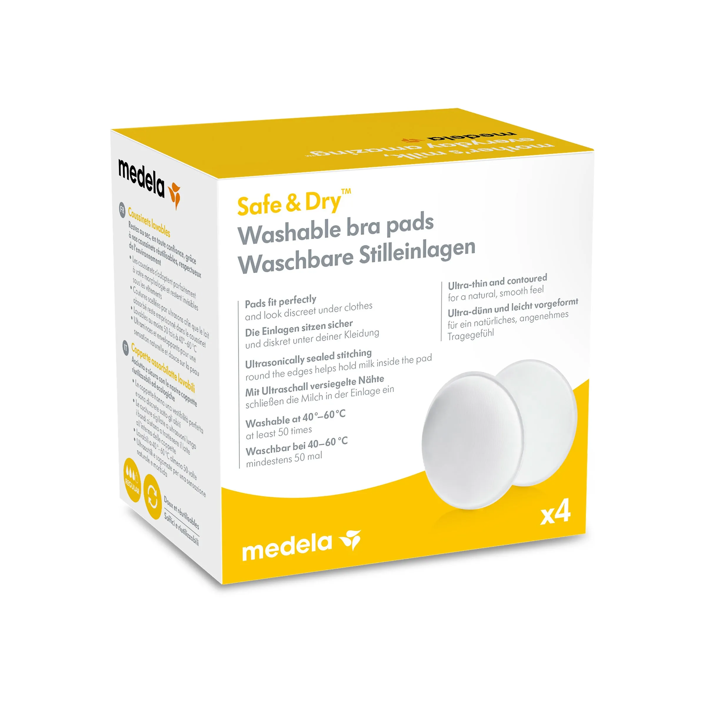 Medela Washable Bra Pads 4Pk