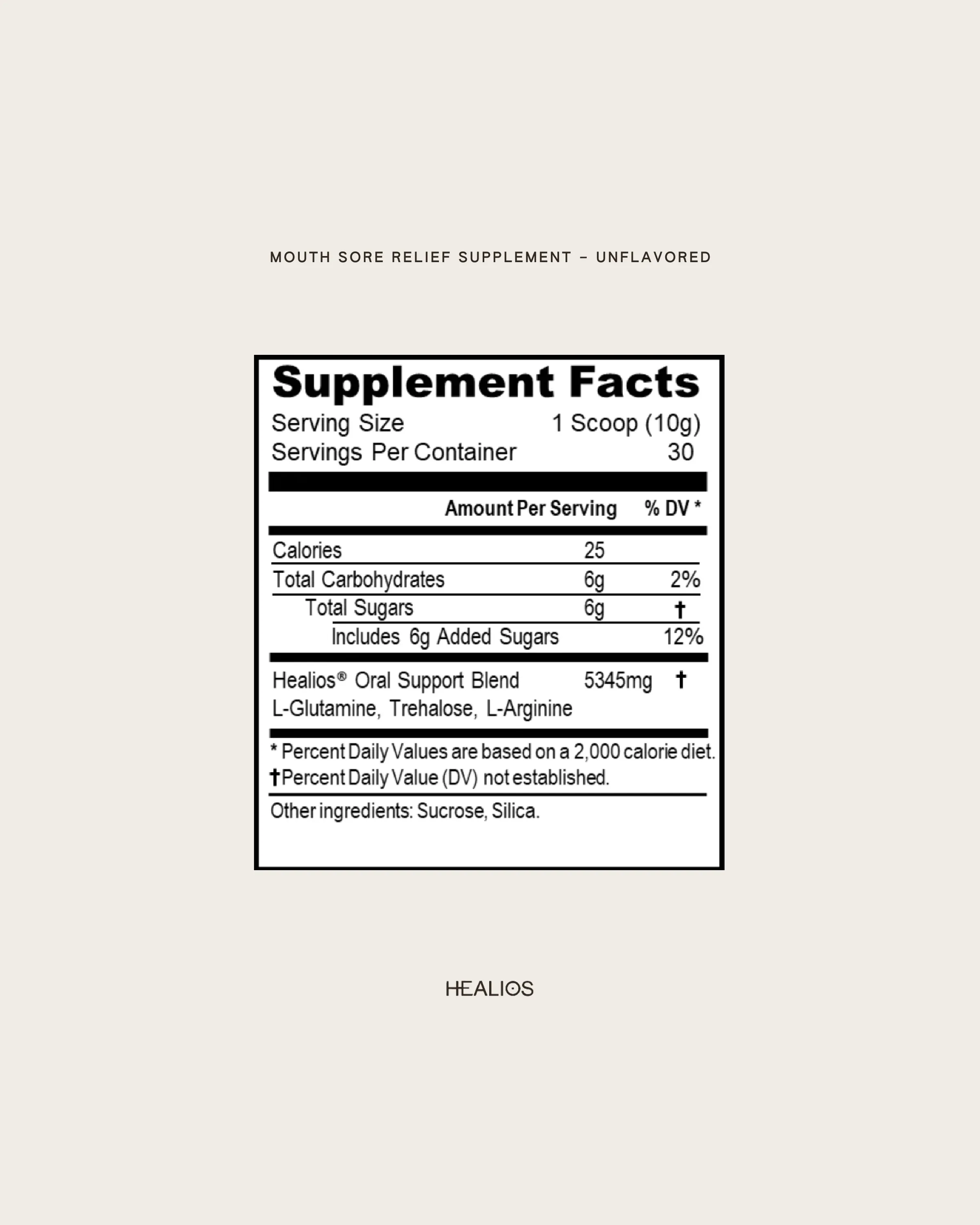 Mouth Sore Relief Supplement