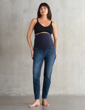 Organic Cotton Indigo Skinny Maternity Jeans