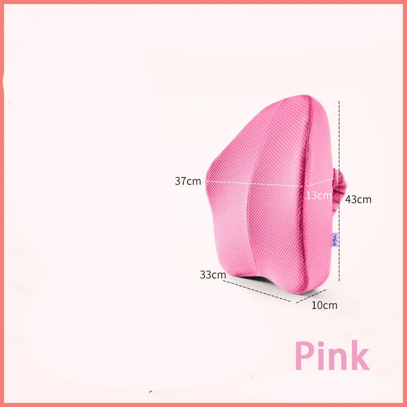 Orthopedic lumbar and back support pillows Waist cushion for office chairs