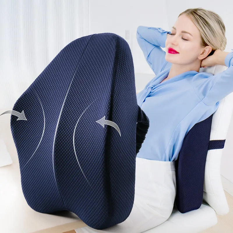 Orthopedic lumbar and back support pillows Waist cushion for office chairs