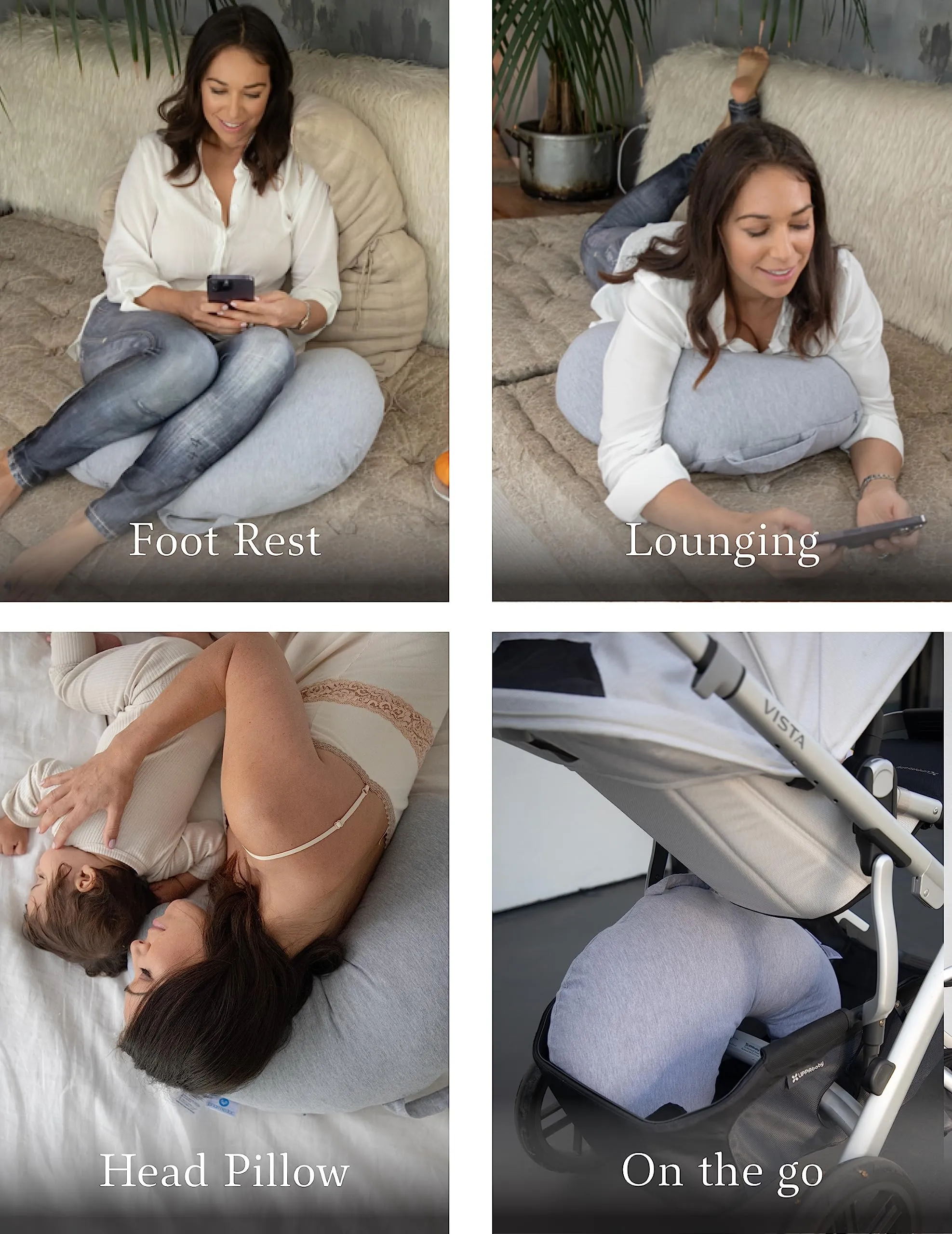 Pharmedoc Nursing Pillow and Positioner, Breastfeeding and Bottlefeeding Pillow, Removable and Washable Cover, Soft and Breathable Fabric, Baby Shower Gifts