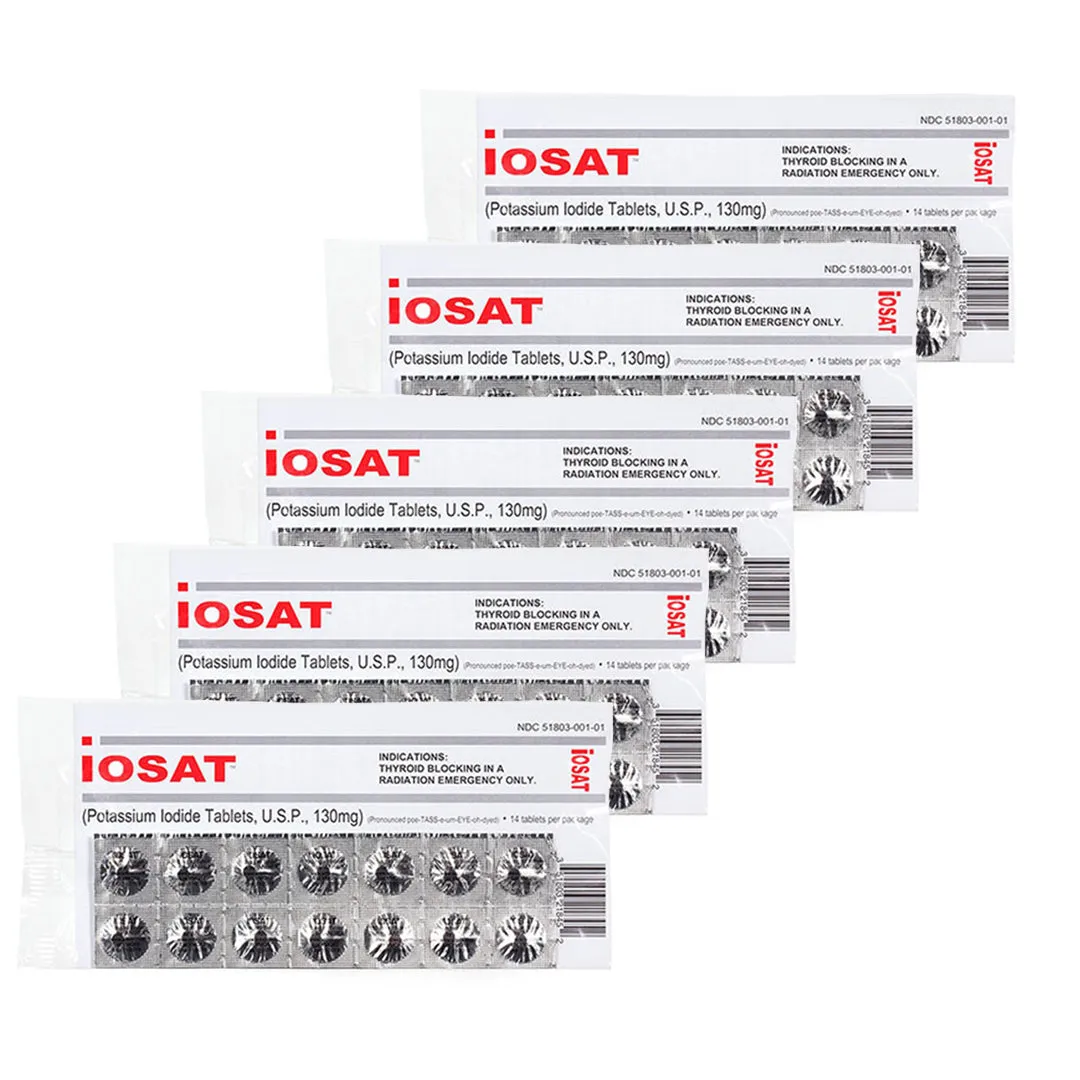 Potassium Iodide Radiation Blocking Tablets