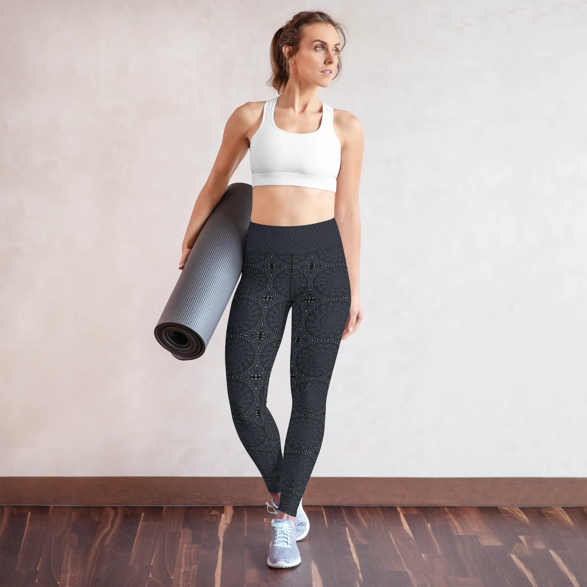 Recursia Desert Dream Yoga Leggings In Blue