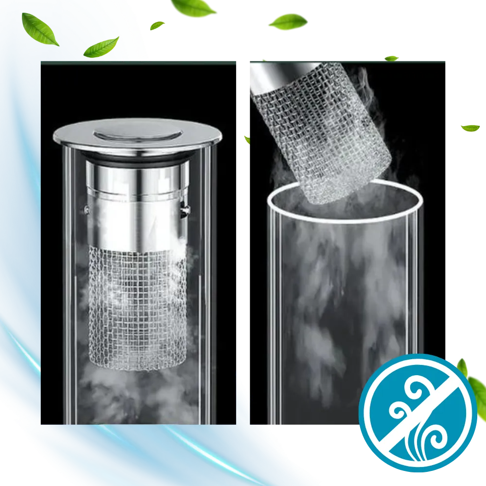 Retractable sink stopper to prevent odors