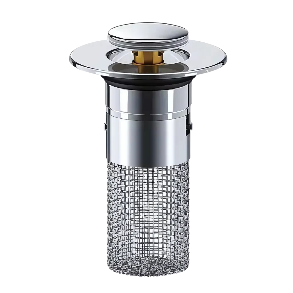 Retractable sink stopper to prevent odors
