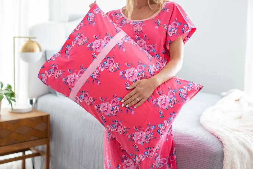 Rose Gownie & Pillowcase Set