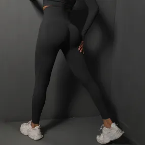 Stretch High Waist Belly Contracting And Close-fitting Trousers